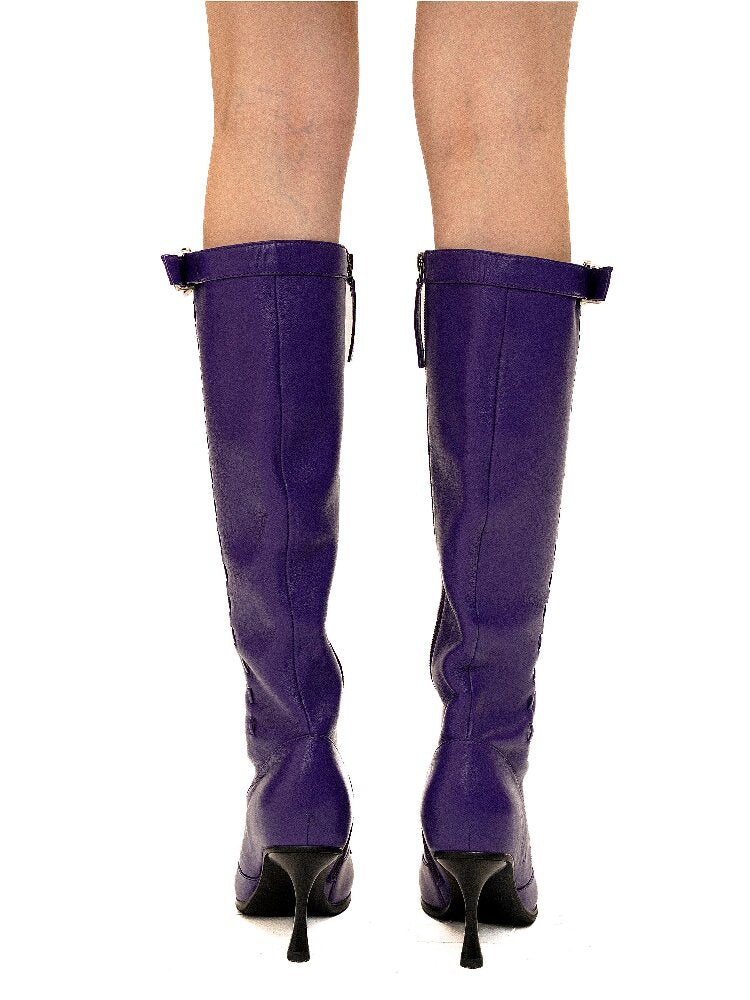 Sheepskin Ballet Stiletto Boots【s0000016129】