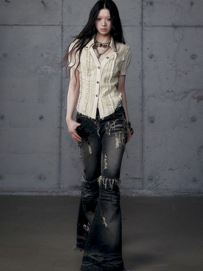 Scrappy Sunscreen Long Sleeve Shirt【s0000013470】