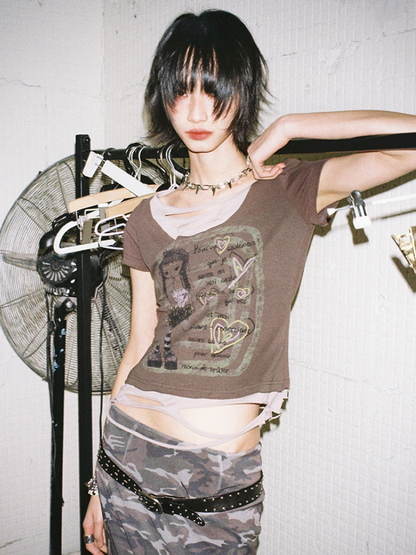 Fake Two Piece T-Shirt【s0000012421】