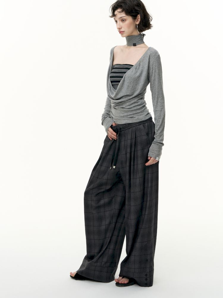 Striped bustier short skirt suit【s0000013740】