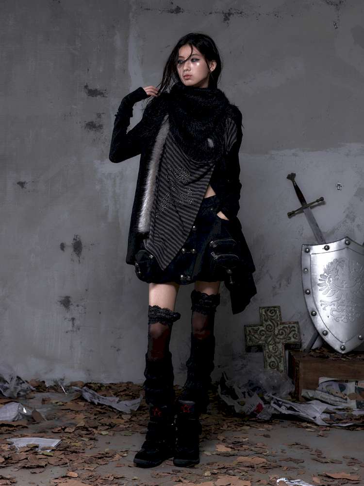 Workwear Flower Bud Skirt【s0000014463】