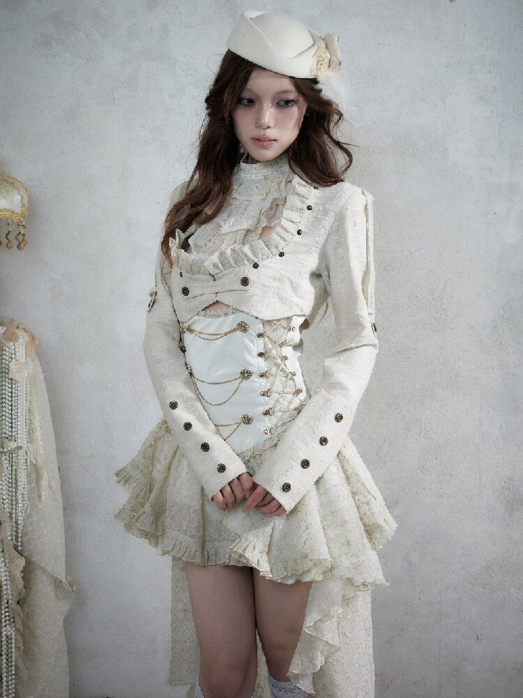 Baroque Napoleon Leather Jacket【s0000017992】