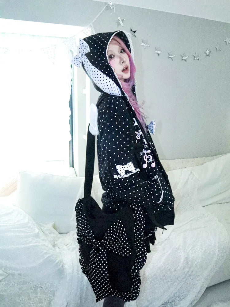 Lightweight Fleece Hoodie with Bunny Ears【s0000013970】