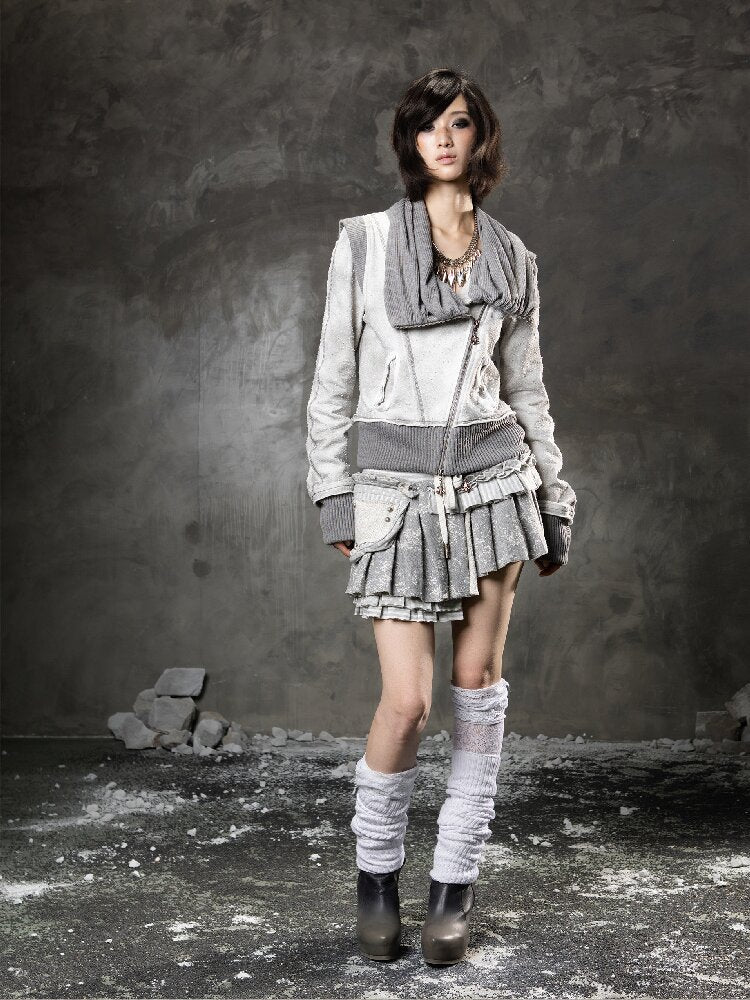 Stacked Collar Sweatshirt Jacket【s0000015952】
