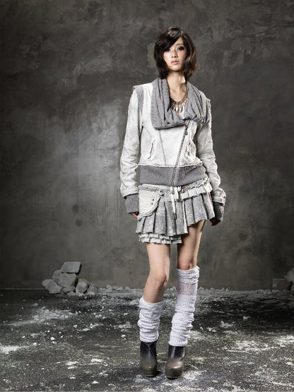 Stacked Collar Sweatshirt Jacket【s0000015952】