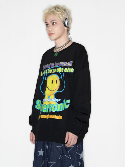 American Casual Street Smiley Loose Pullover [S0000010265]