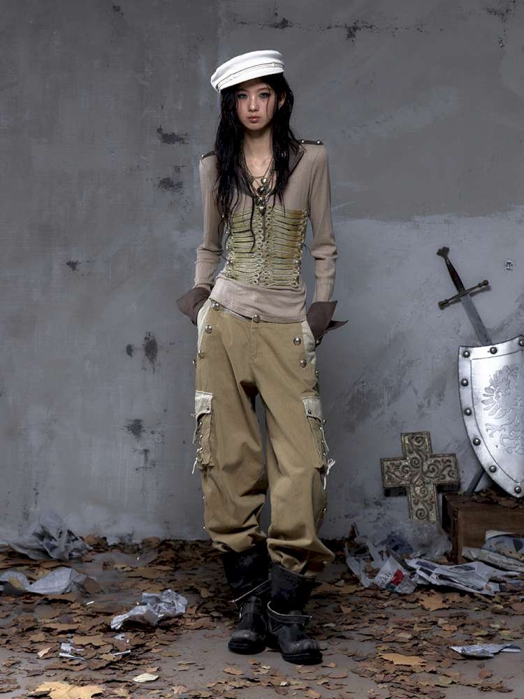 Vintage Punk Court Lantern Trousers【s0000014650】