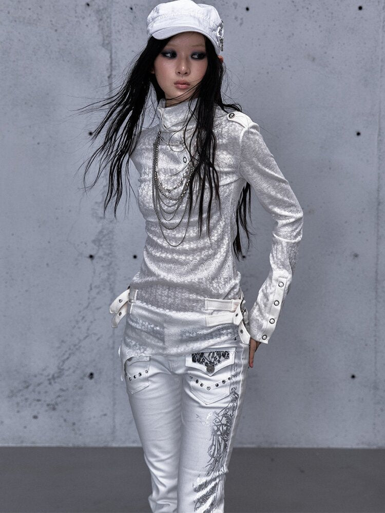 High Neck Jacquard Knit Base Top【s0000015550】