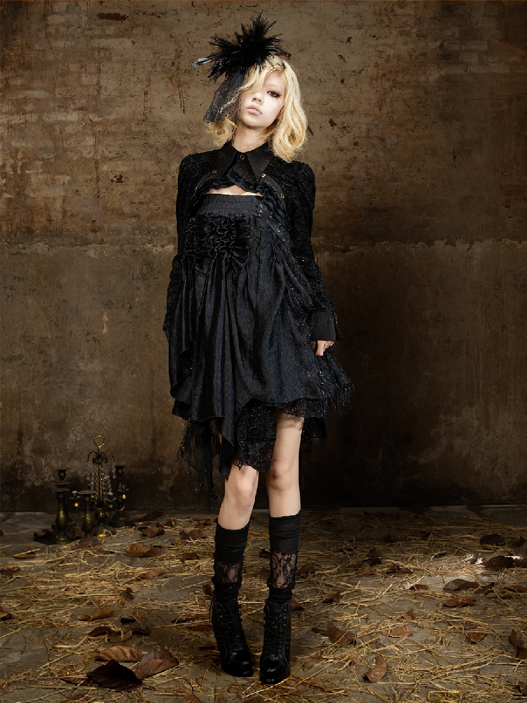 Romantic Palace Midi Skirt【s0000018377】