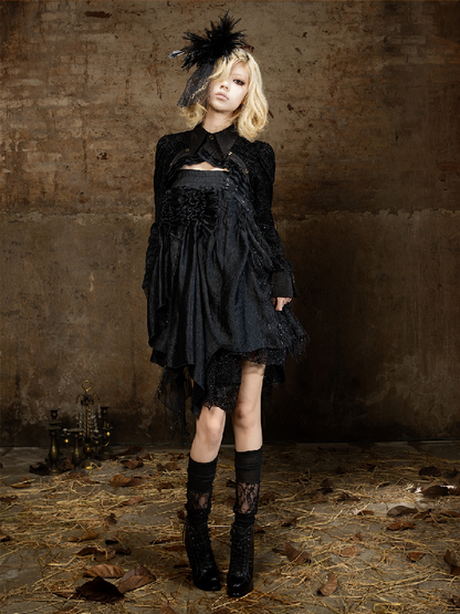 Romantic Palace Midi Skirt【s0000018377】