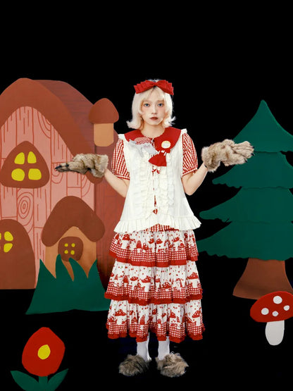 Embroidered Floral Headpiece Vest【s0000013934】