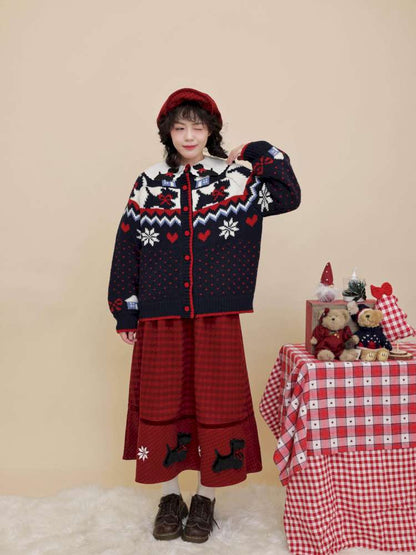 Puppy Bow Embroidery Lace Shirt【s0000015099】