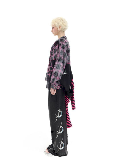 Patchwork Mesh Spice Dress【s0000012065】
