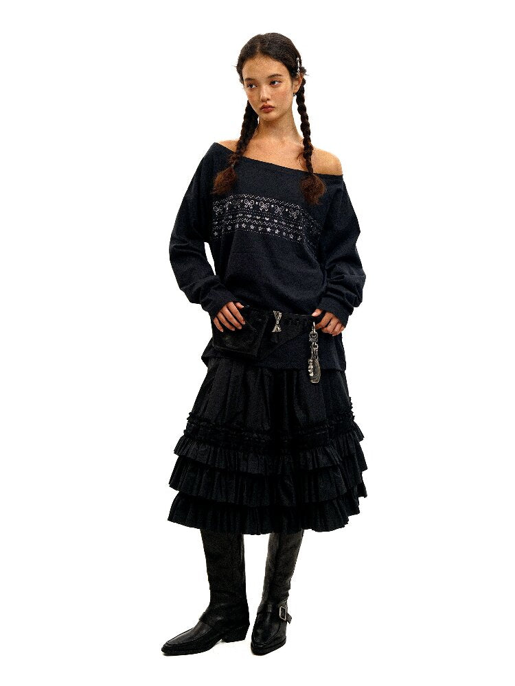 Heavy Works Layered Lace Skirt【s0000016092】