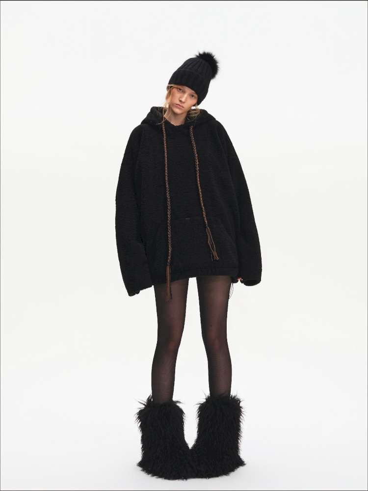 Drawstring Loose Hooded Jacket【s0000015060】