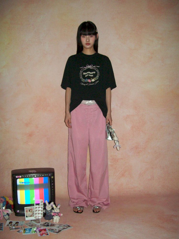 Relaxed fit adjustable cuffs casual pants【s0000012547】