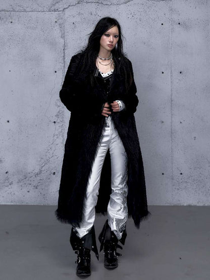 Dark Court Leopard Suede Fur Coat【s0000014925】