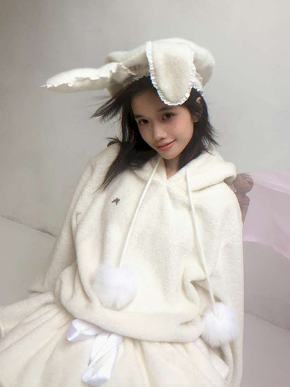 Plush Angel Ears Low Waist Dress【s0000014941】