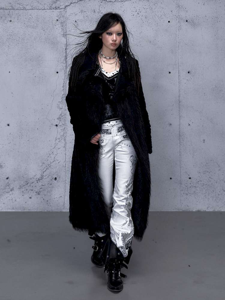 Dark Court Leopard Suede Fur Coat【s0000014925】