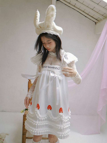 Strawberry Print Two-piece Skirt Dress【s0000014936】