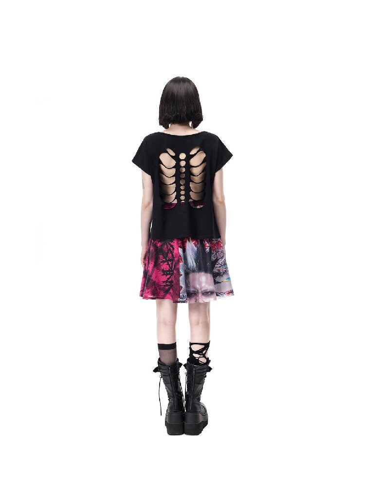 Portrait Patchwork Plaid Mini Skirt【s0000017726】