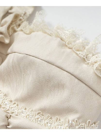 Baroque Lace Patchwork Halter Top【s0000017982】