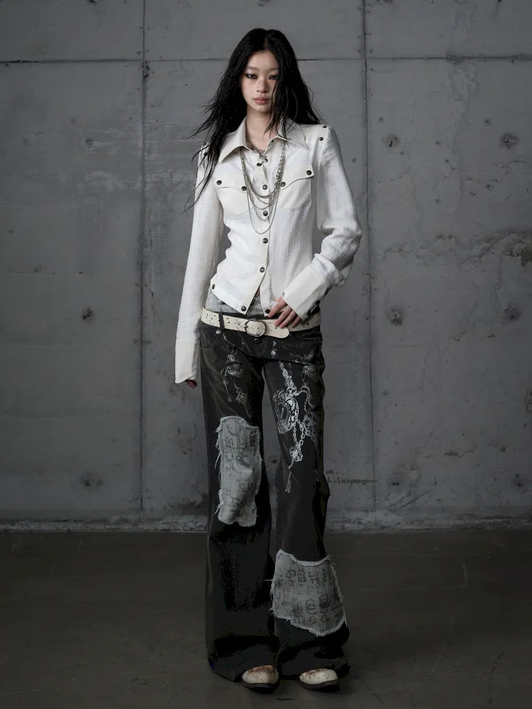 Leather Detachable Long-Sleeved Shirt【s0000014119】