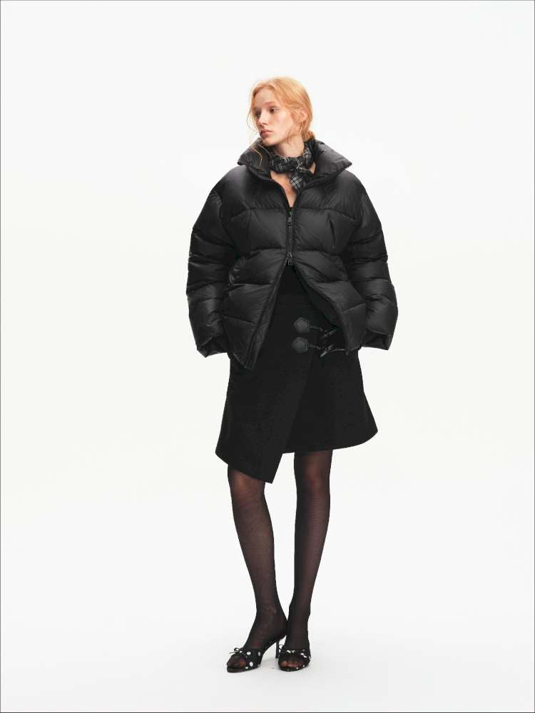 Winter Stand Collar Black Warm 90 Down Jacket【s0000014871】