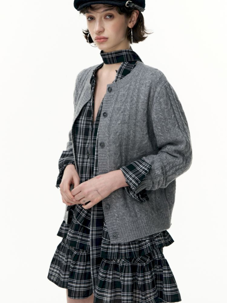 Plaid Ruffle Dress【s0000013739】