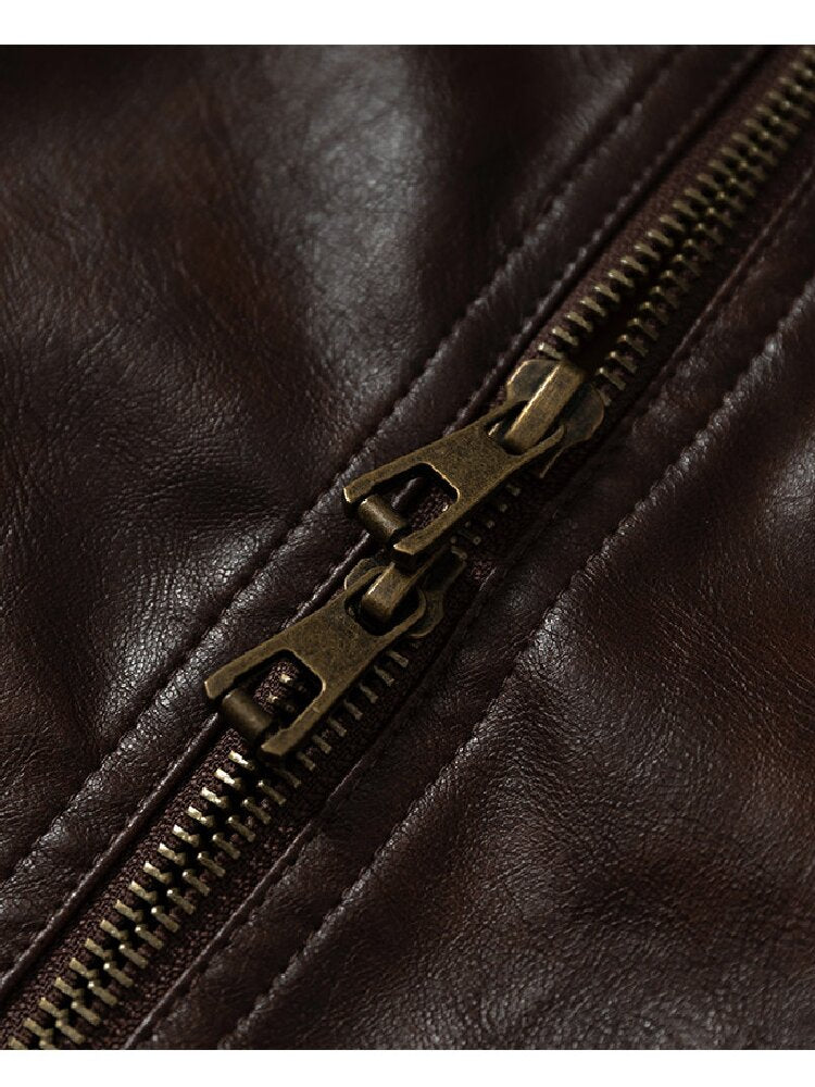 Riveted PU Leather Split Jacket【s0000019156】