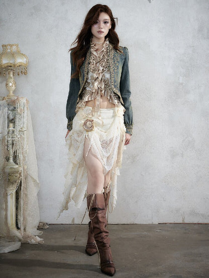 Vintage Court Baroque Mermaid Skirt【s0000017990】