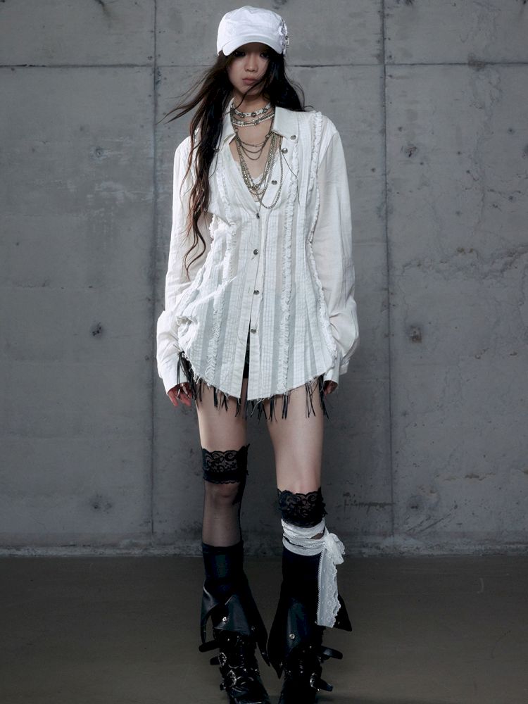 Scrappy Sunscreen Long Sleeve Shirt【s0000013470】