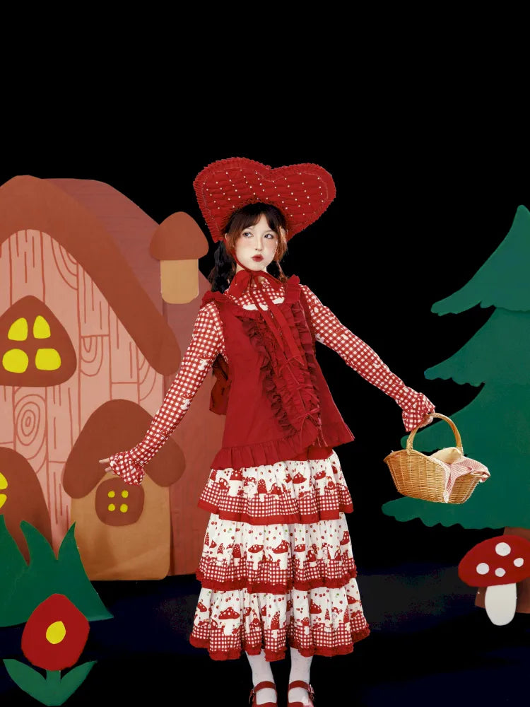 Embroidered Floral Headpiece Vest【s0000013934】