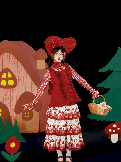 Embroidered Floral Headpiece Vest【s0000013934】