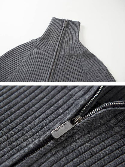 Zipper Stand Collar Base Layer Sweater【s0000014391】