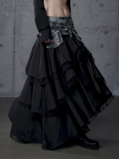 Fake Two Piece Heavy Layered Cake Skirt【s0000013476】