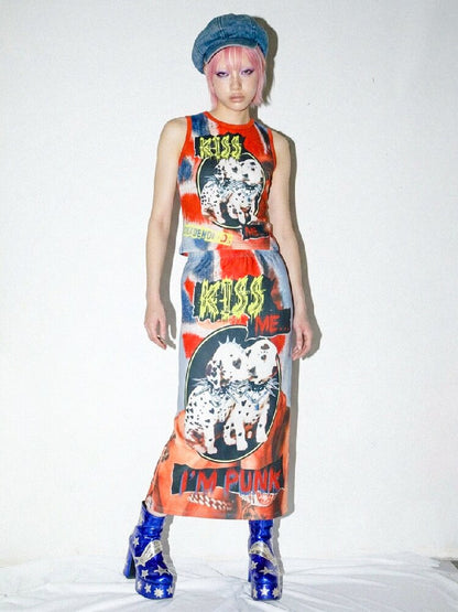 Reversible American Print Skirt【s0000016699】