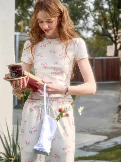 Blue Velvet Cotton Flower Dress【s0000015623】