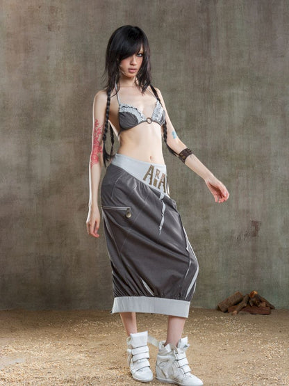 Drawstring Crash Ruffle Bikini【s0000012659】