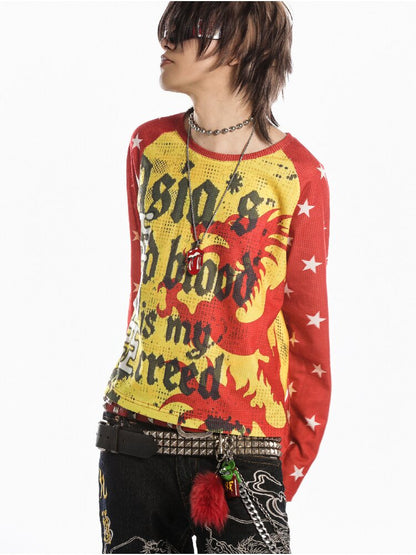 American Flag Skull Long Sleeve【s0000019127】
