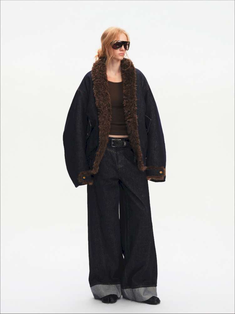 French Lamb Wool Cropped Jacket【s0000015056】