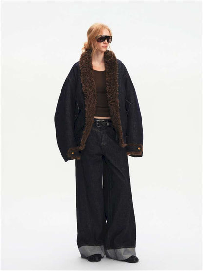 French Lamb Wool Cropped Jacket【s0000015056】