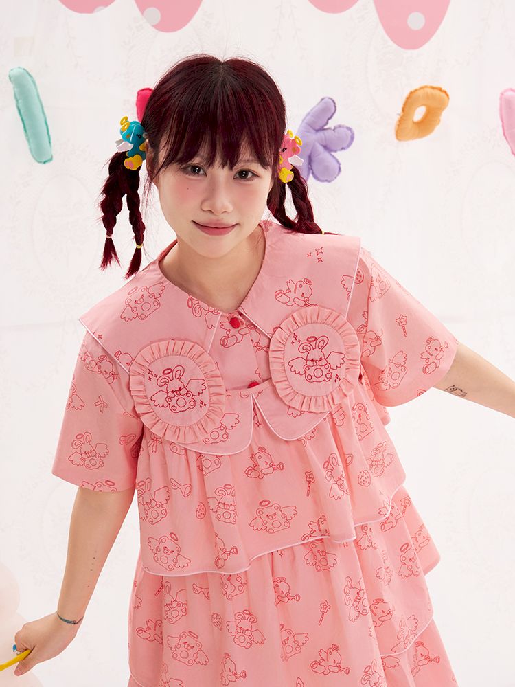 Animal Angel Pink Cake Halter Dress【s0000013192】