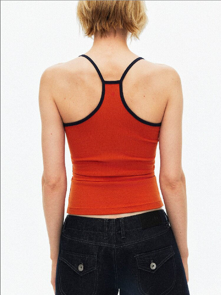 Contrast Slim Button Versatile Vest【s0000015921】