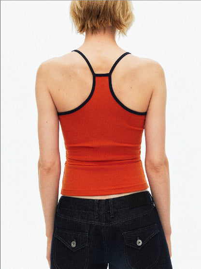 Contrast Slim Button Versatile Vest【s0000015921】