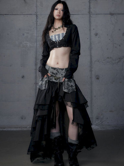 Short low collar long sleeve shirt【s0000013478】