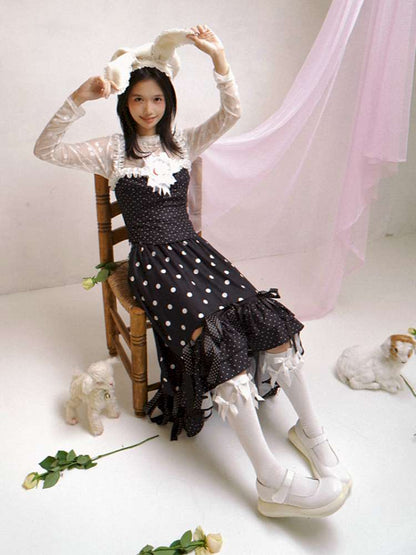 Asymmetric Bow Midi Skirt【s0000014525】