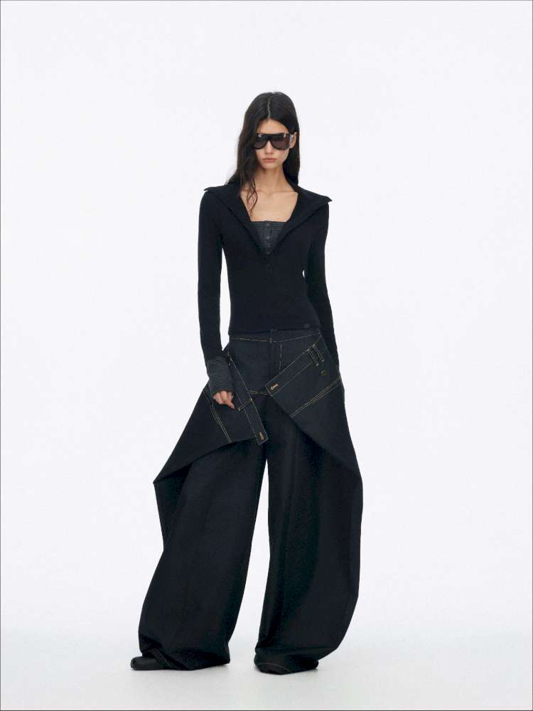 Comfortable Slim Henry Neck Knitted Top【s0000014878】