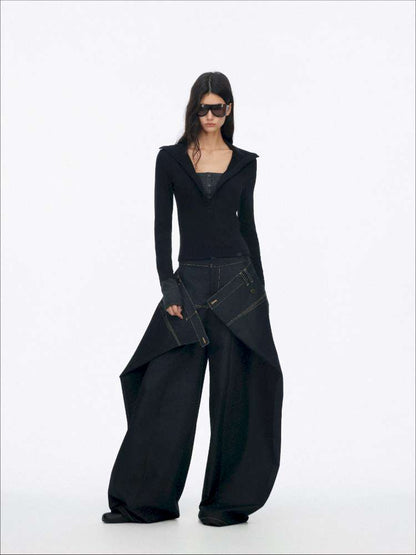 Comfortable Slim Henry Neck Knitted Top【s0000014878】