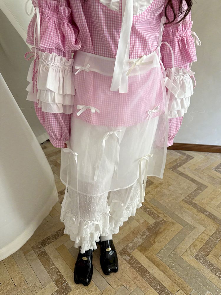 Doll Print Apron Diaper Cover【s0000012759】